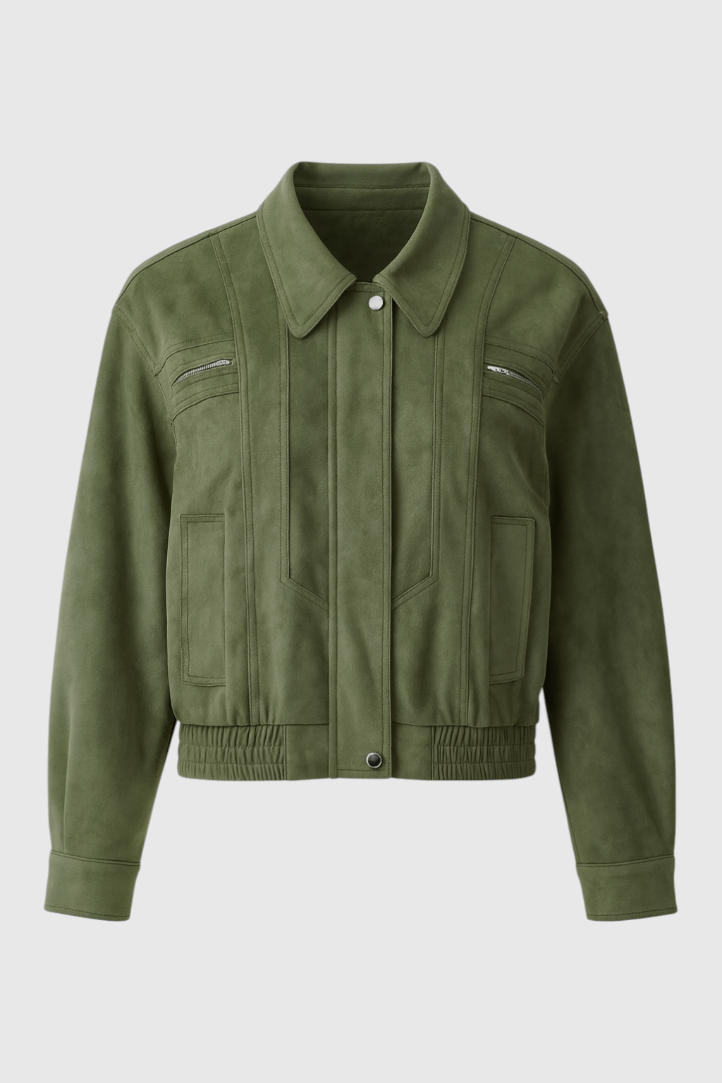 Jacket : Women's Green Bomber Jacket in Green van Vanda Liamo