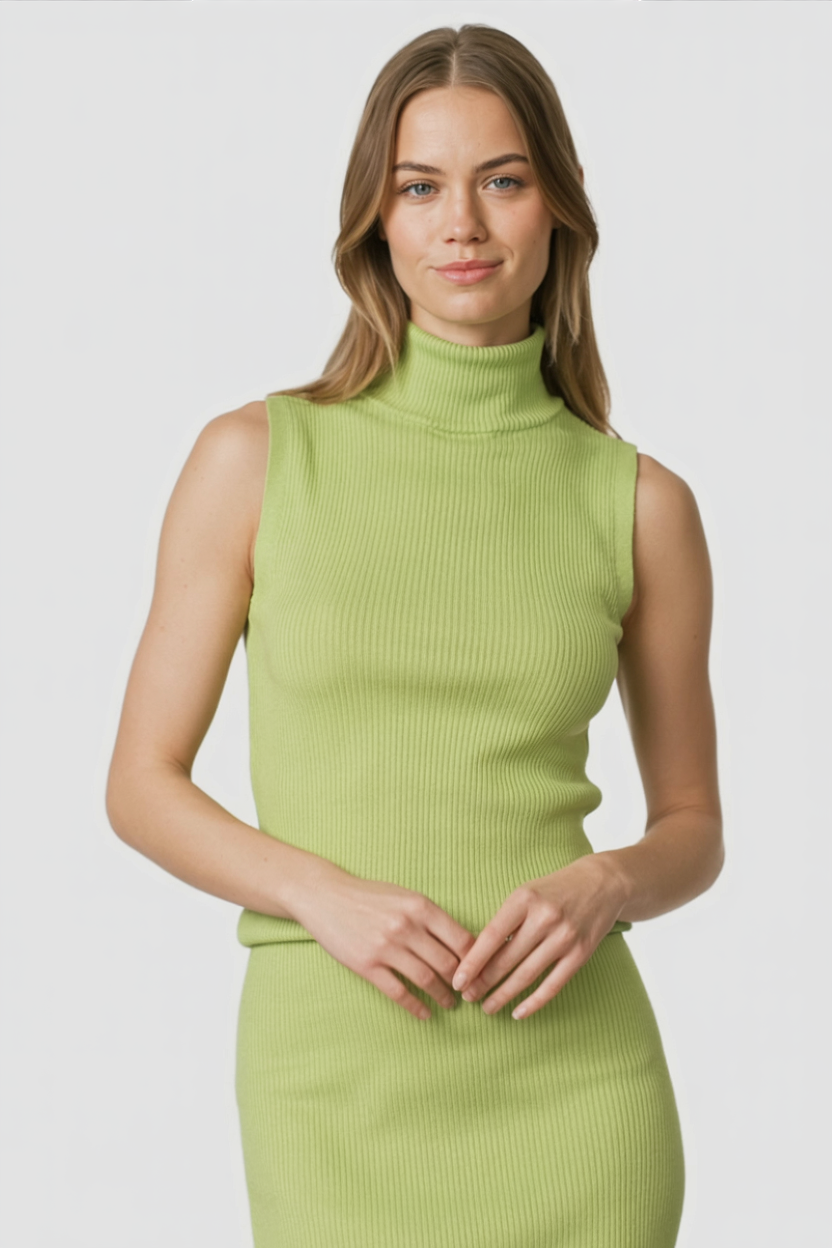 Women's Set : Women's Green Knit Skirt & Top Set - High-Quality in van Vanda Liamo