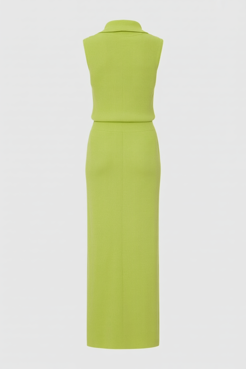 Women's Set : Women's Green Knit Skirt & Top Set - High-Quality in van Vanda Liamo