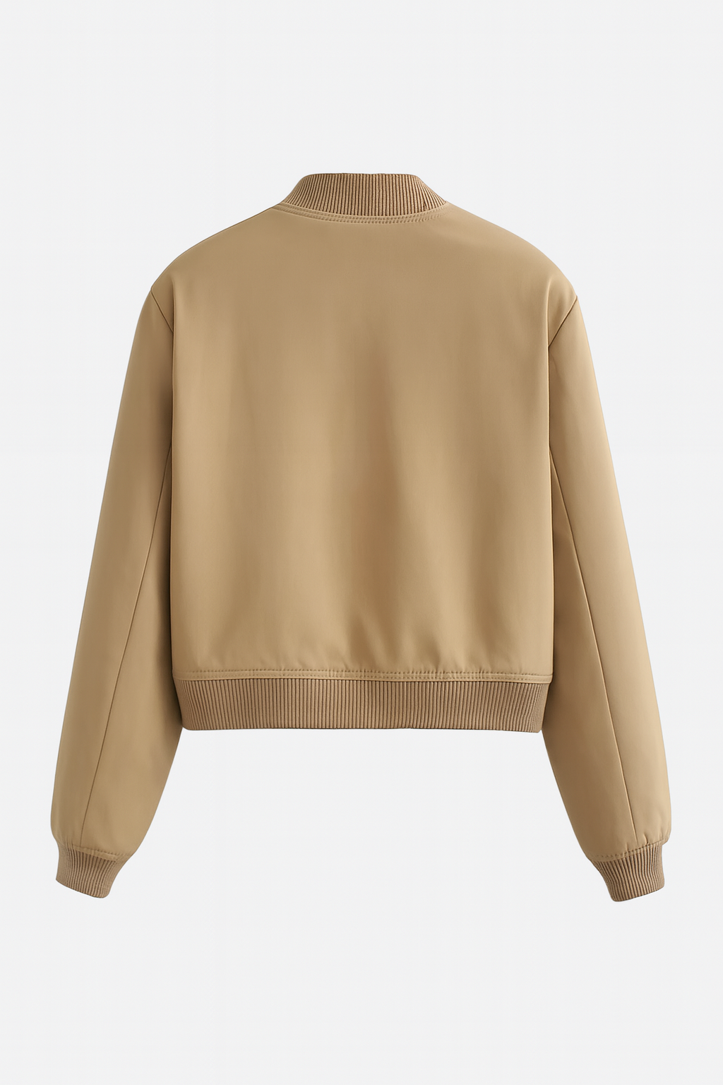 Jacket : Women's Khaki Bomber Jacket in van Vanda Liamo