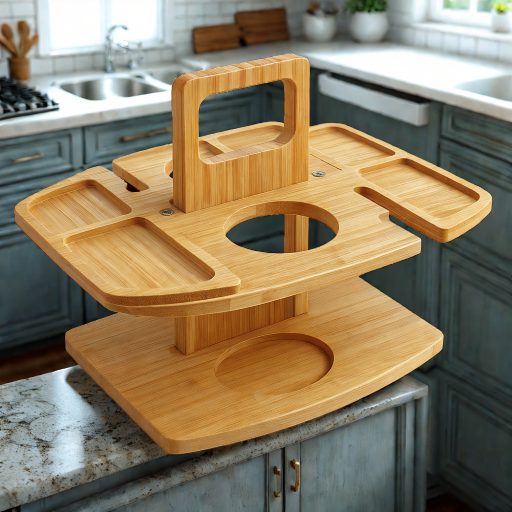 Outdoor Table : Compact Foldable Wooden Picnic Table in van Vanda Liamo