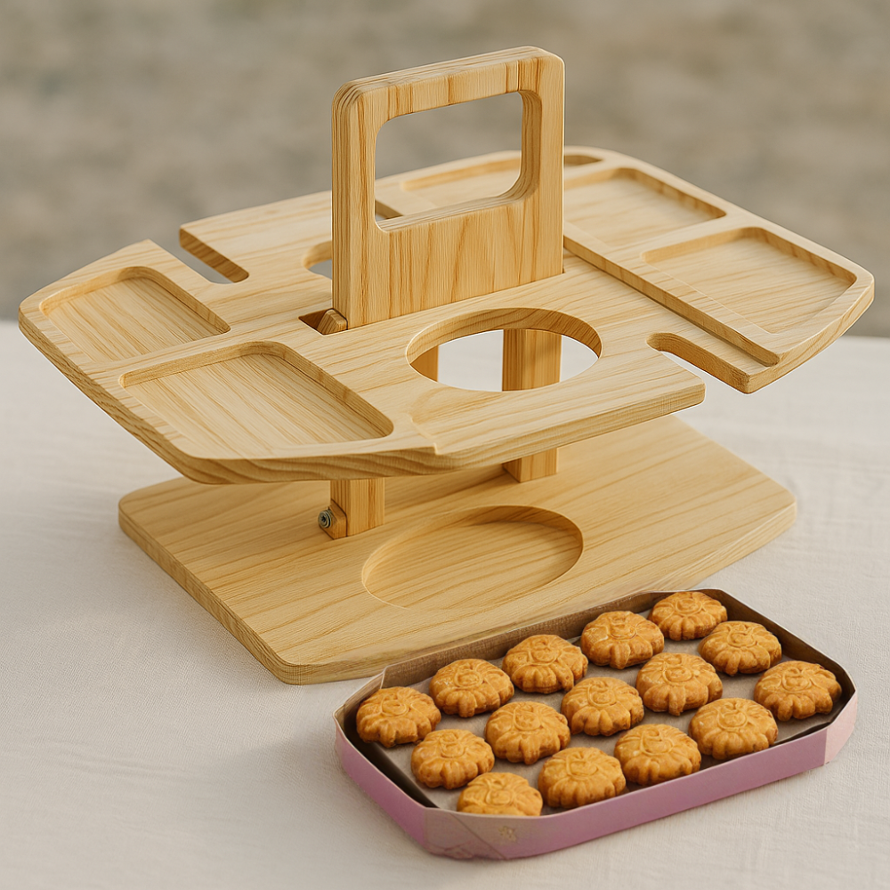 Outdoor Table : Compact Foldable Wooden Picnic Table in van Vanda Liamo