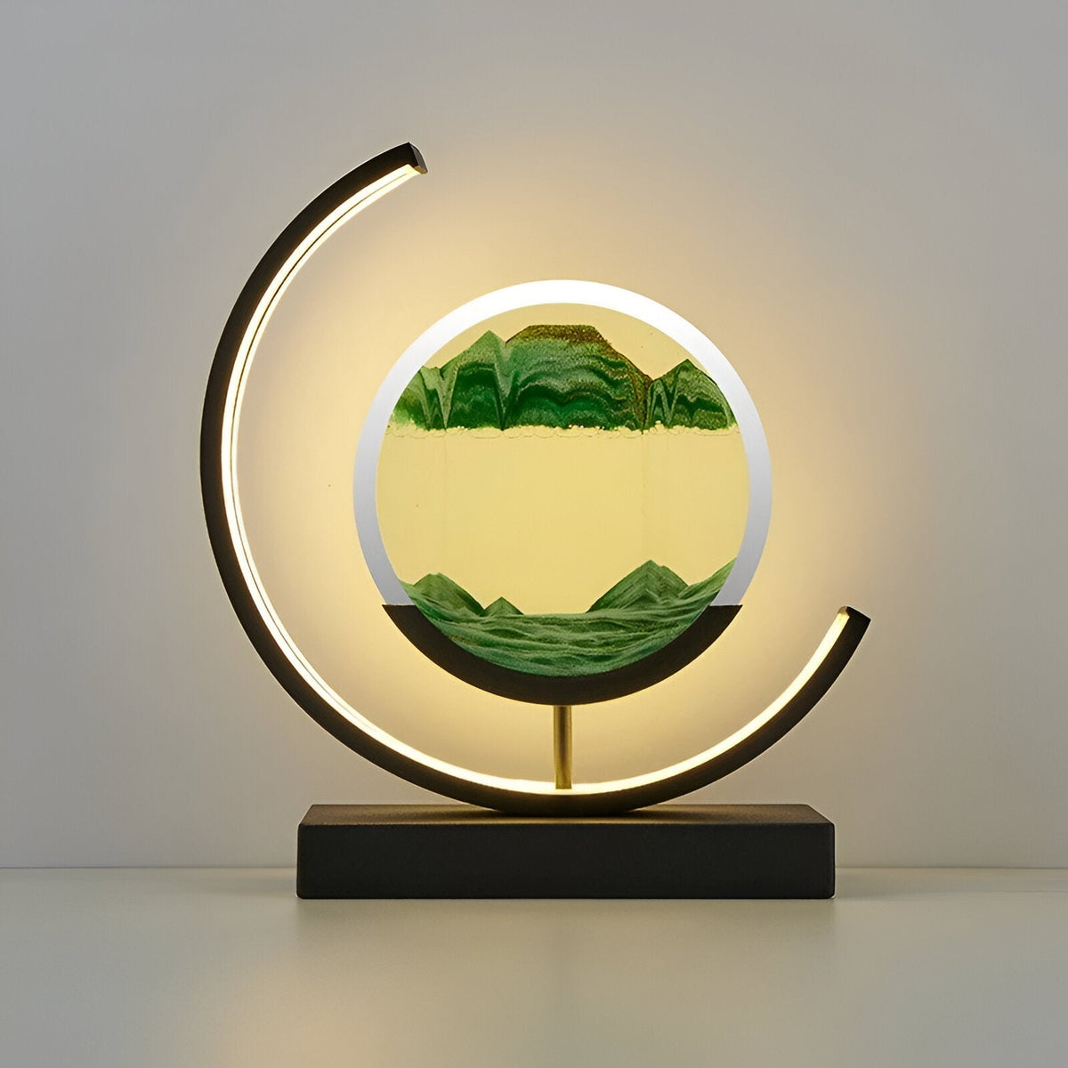 LED Sand Art Table Lamp – Kinetic Flowing Sand Design