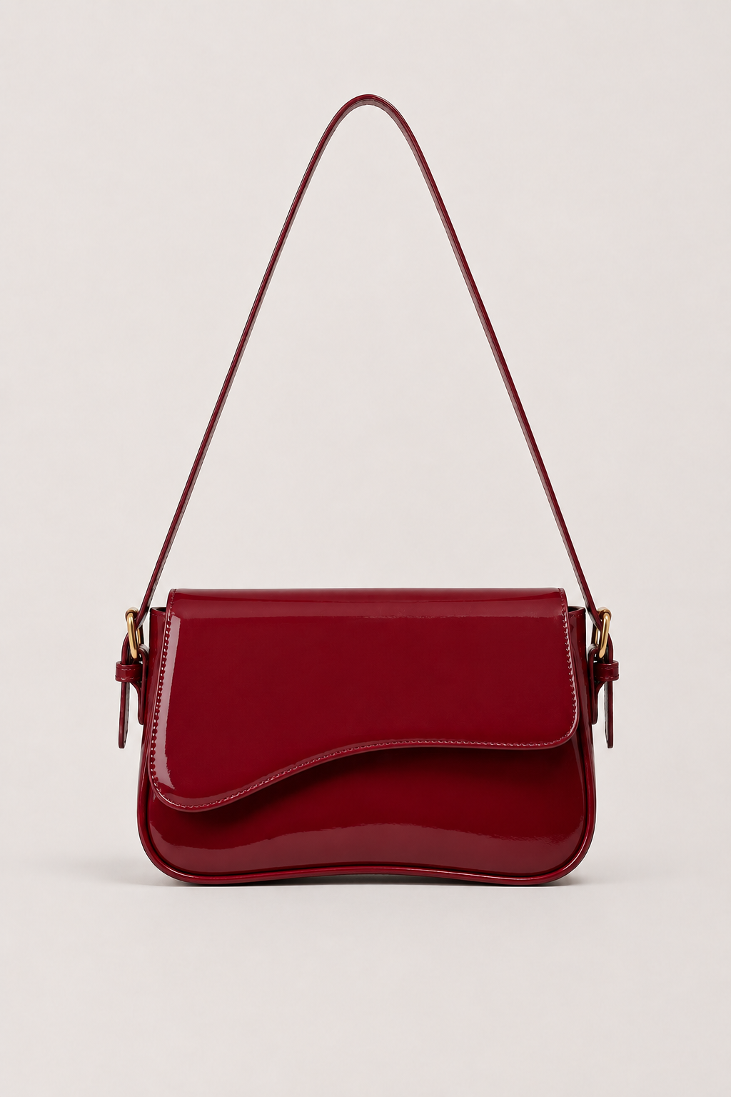 Schoudertas : Ladies Shoulder Bag | Elegant Design | Compact & Stylish Bag in Red van Vandaliamo