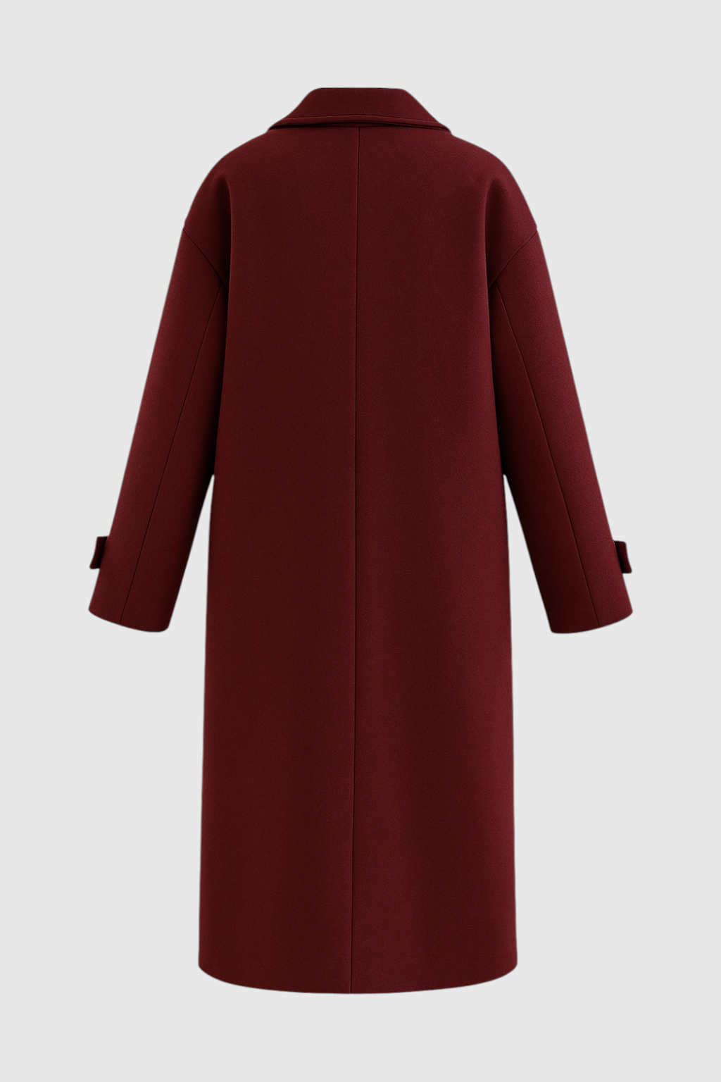 Coat : Long Women's Burgundy Coat in van Vanda Liamo