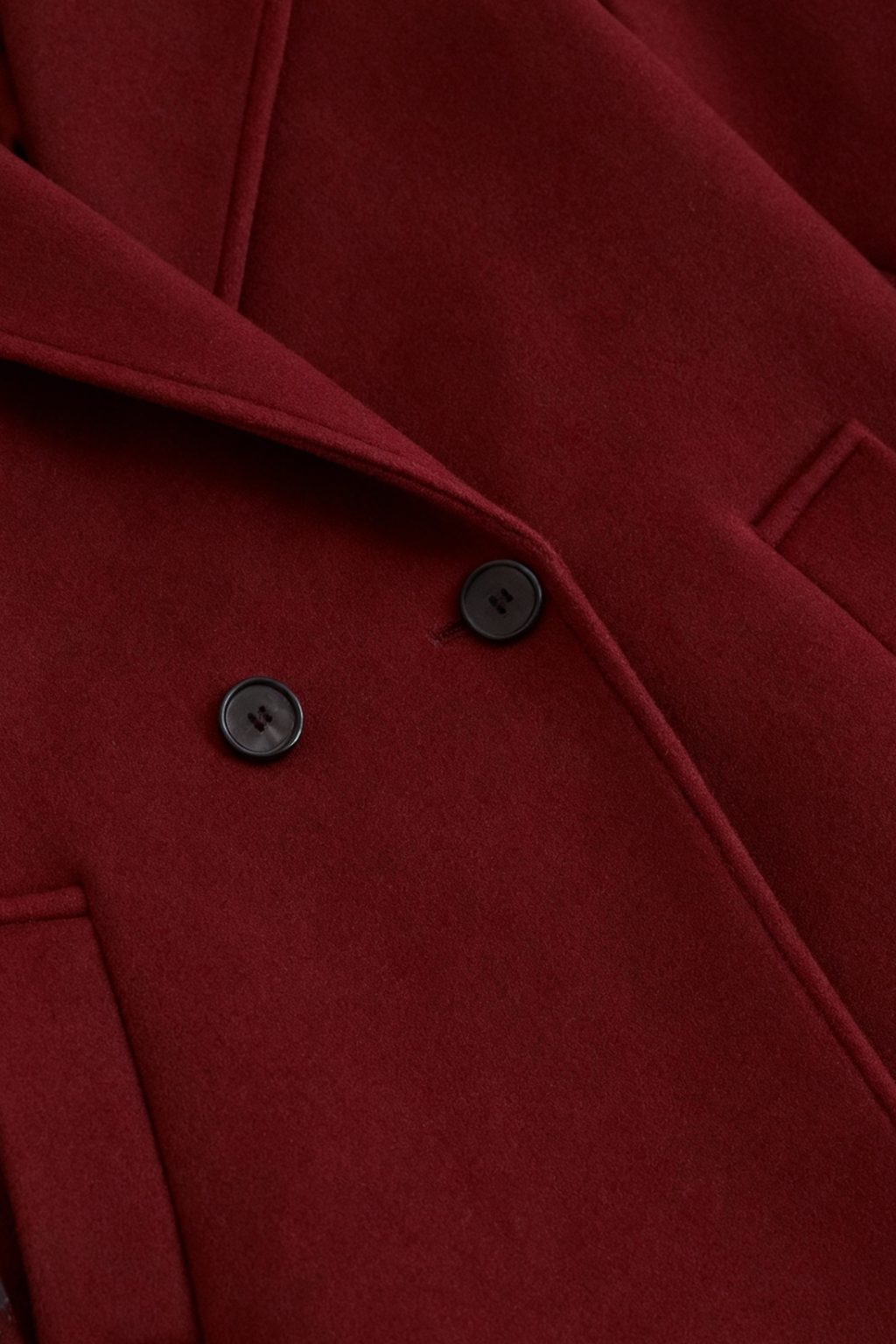 Coat : Long Women's Burgundy Coat in van Vanda Liamo