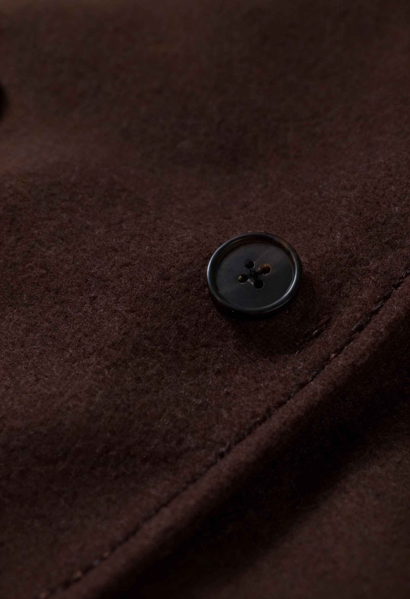 Coat : Women's Long Dark Brown Winter Coat - Warm & Stylish Outerwear in van Vanda Liamo
