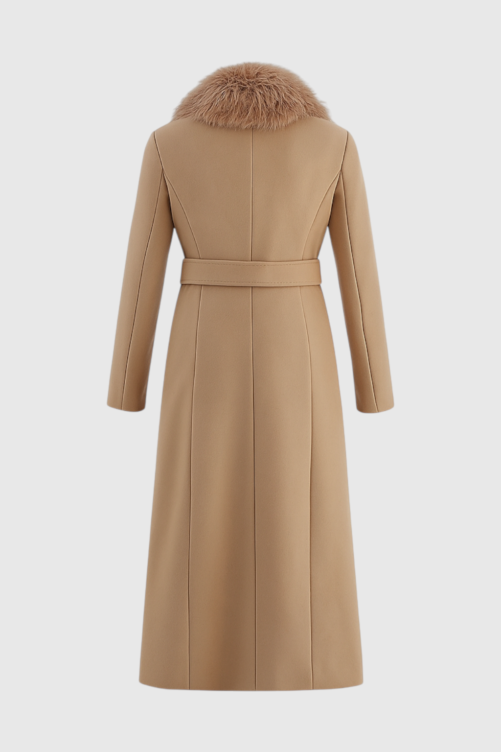 Coat : Women's Long Belted Winter Puffer Coat - Warm & Stylish Outerwear in van Vanda Liamo