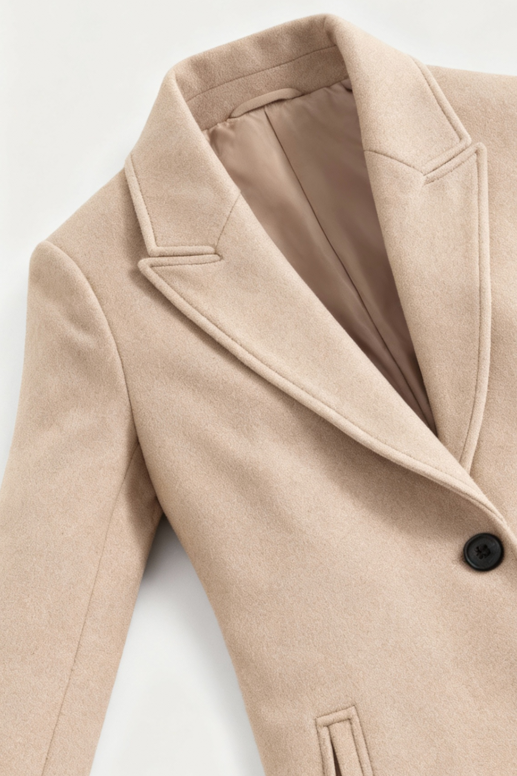 Coat : Long Women's Khaki Winter Coat in van Vanda Liamo