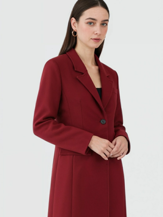Long Women's Red Coat