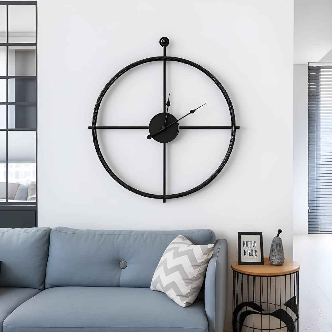 wall clock : Large Silent Wall Clock - Modern Minimalist Design in van Vandaliamo
