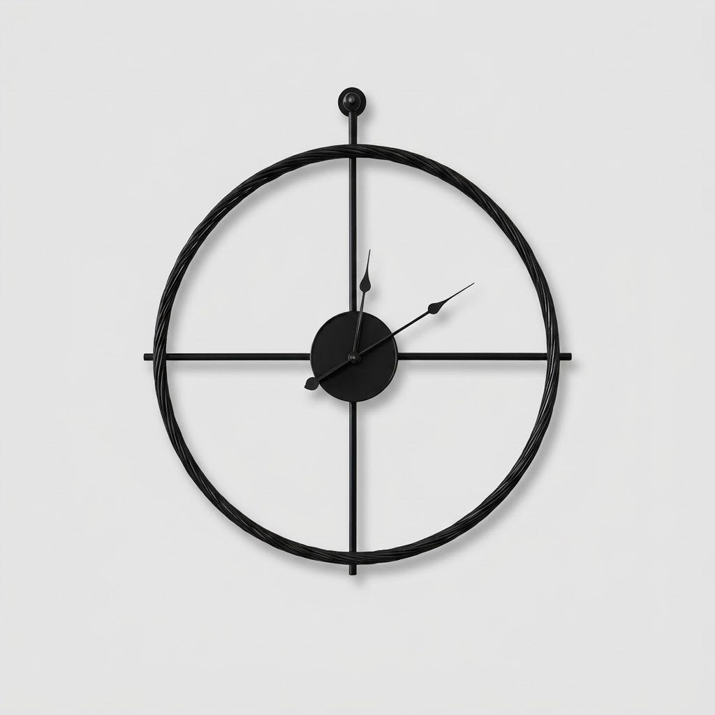 wall clock : Large Silent Wall Clock - Modern Minimalist Design in van Vandaliamo