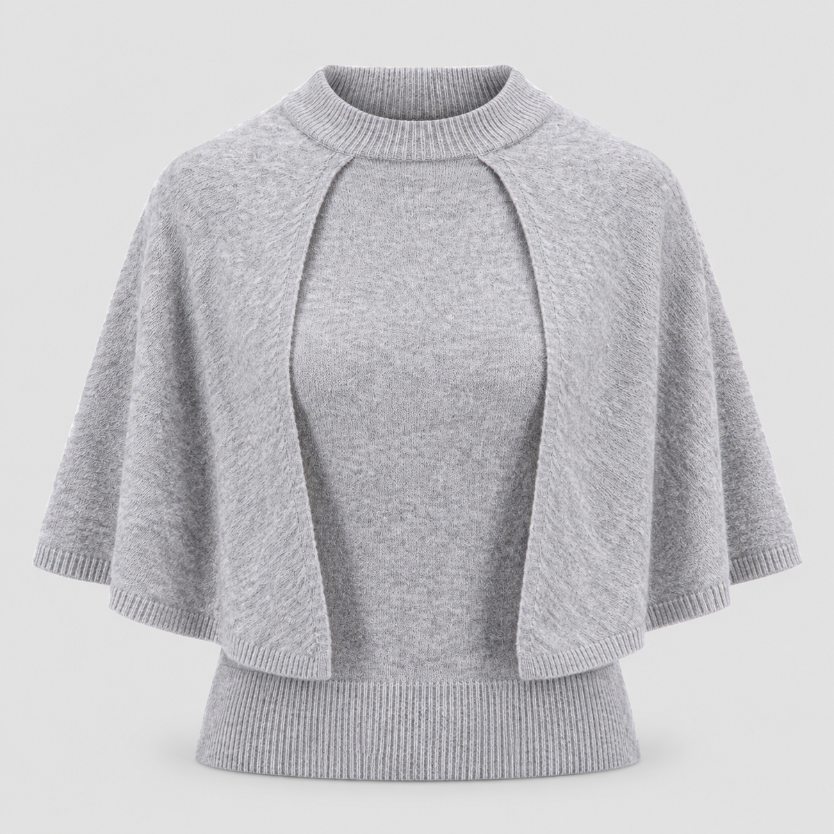 Sweater : Knitted Sweater with Cape in van Vandaliamo