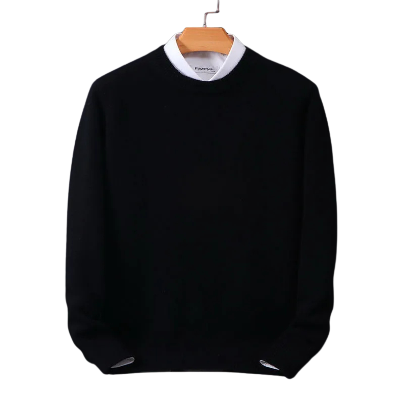 Men's Cashmere Knit Sweater - Soft Wool Pullover