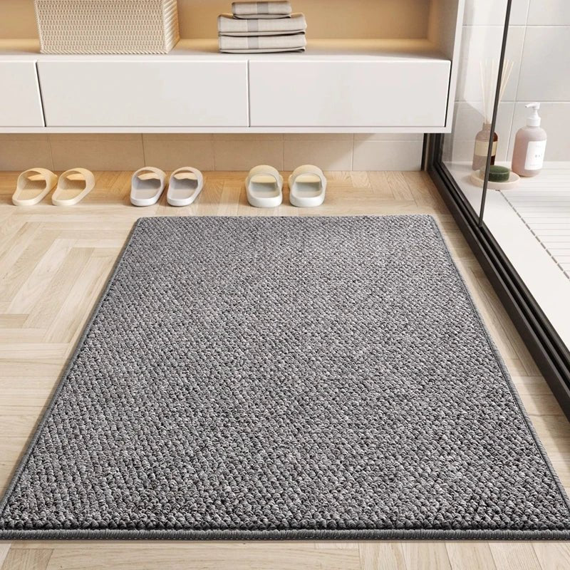 Doormat : Absorbent Quick-Dry Doormat for Indoor and Outdoor Use in Grey van Vandaliamo