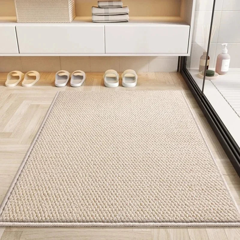 Doormat : Absorbent Quick-Dry Doormat for Indoor and Outdoor Use in Beige van Vandaliamo