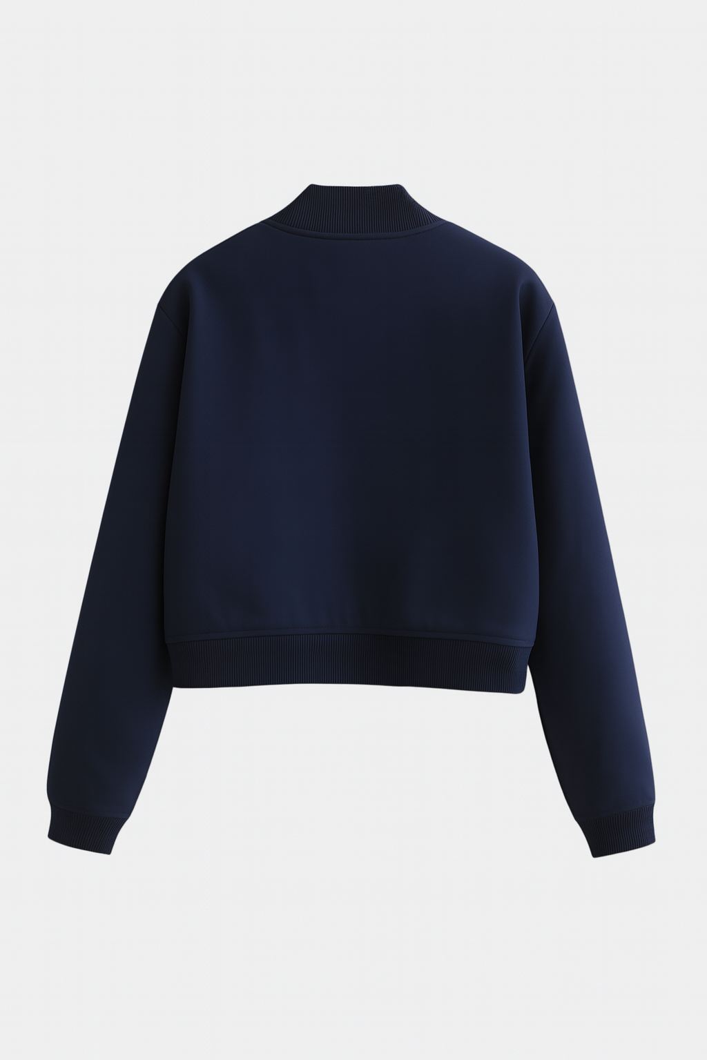 Jacket : Women's Navy Blue Lightweight Bomber Jacket - Casual Zip-Up Style in van Vanda Liamo