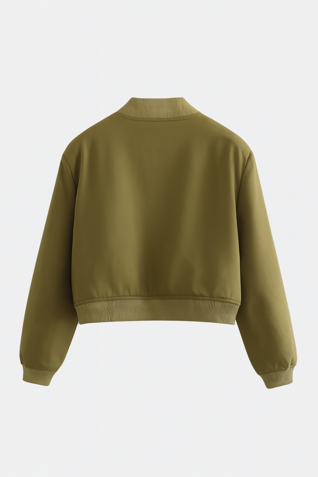 Jacket : Women's Bomber Jacket - Military Green in van Vanda Liamo