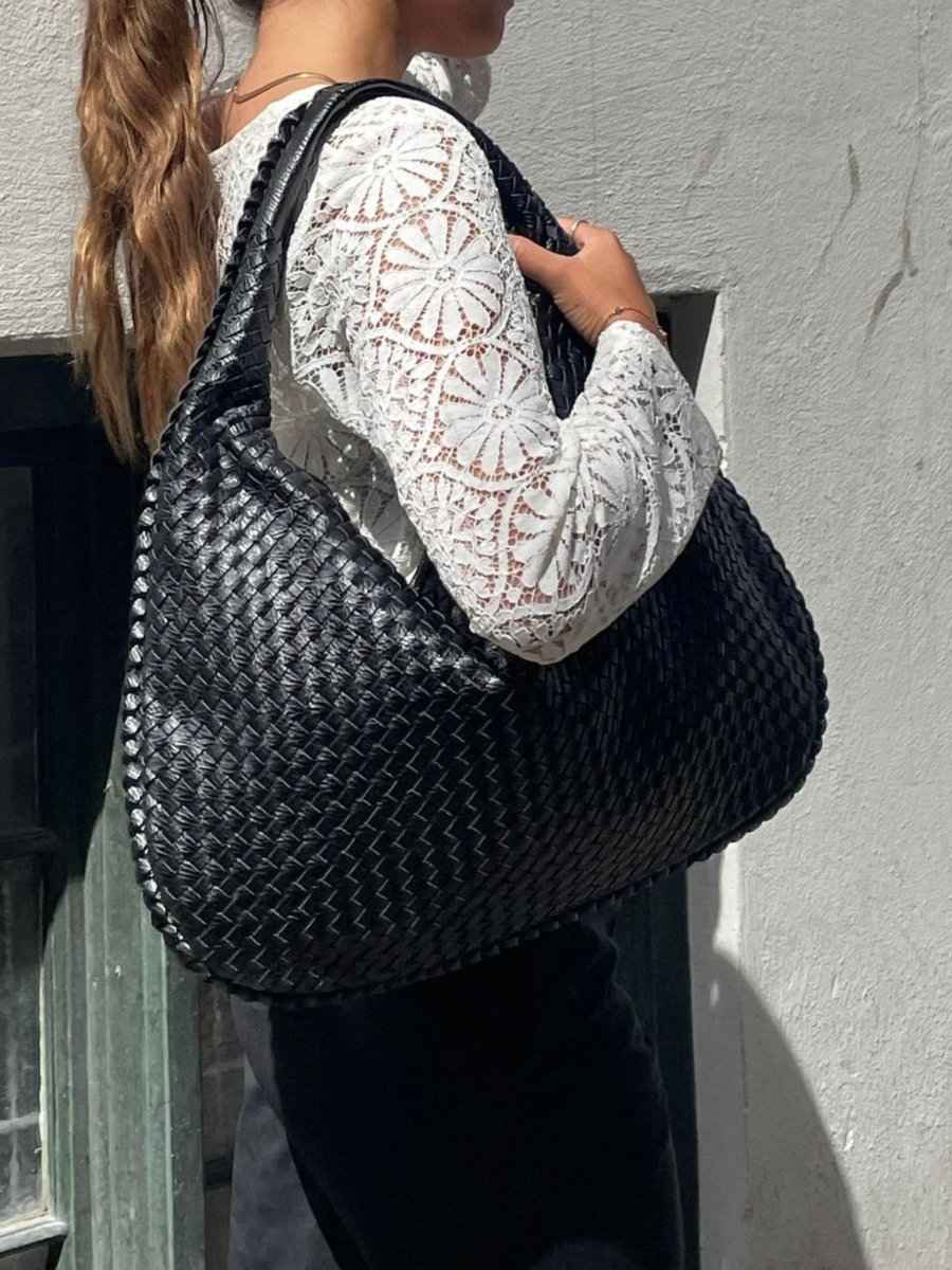 Trendy Gevlochten Schouder Tas - Must-Have Designer Look voor Elke Dag