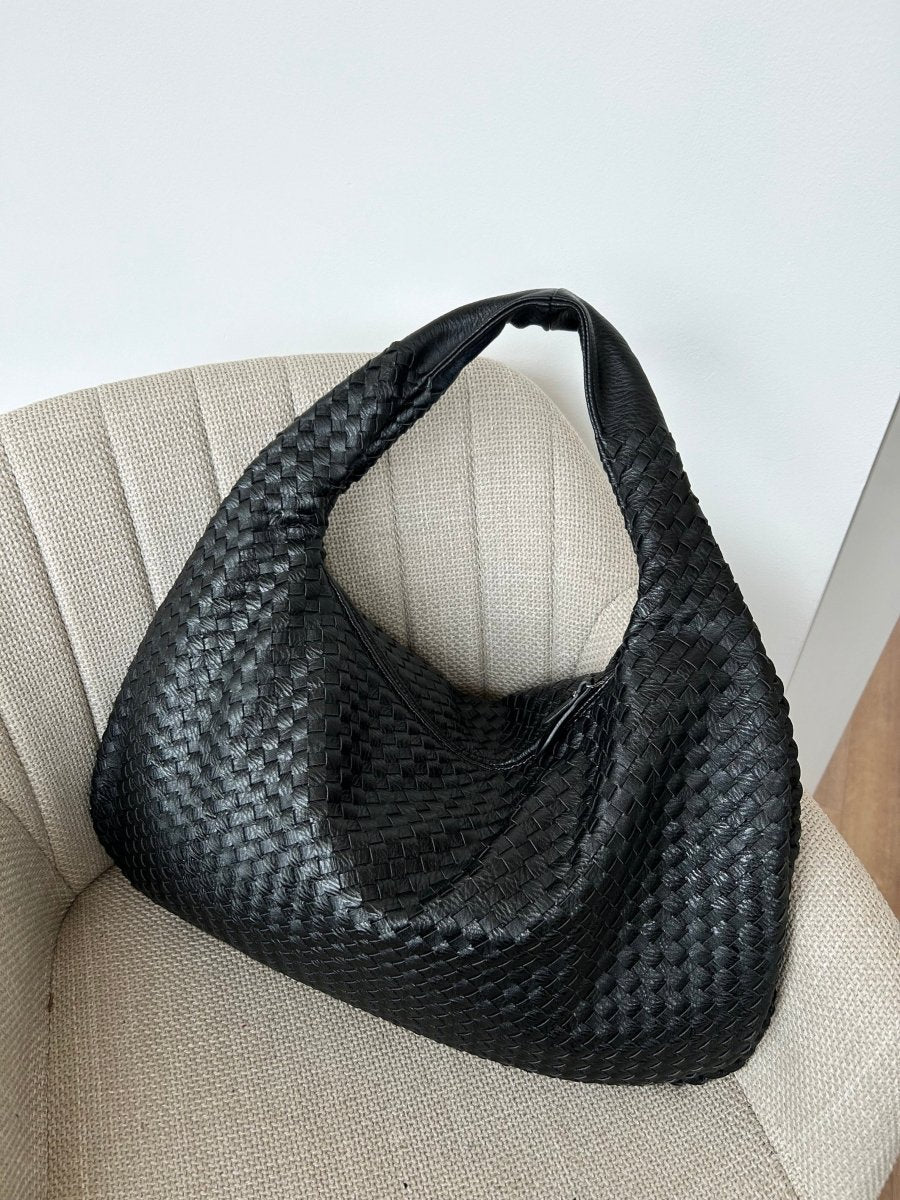 Trendy Braided Shoulder Bag - Must-Have Designer Look for Every Day