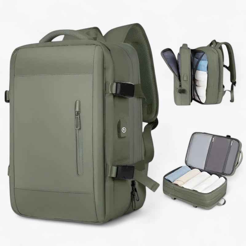 bags : Large travel bag - Durable and spacious in Military Green van Vandaliamo