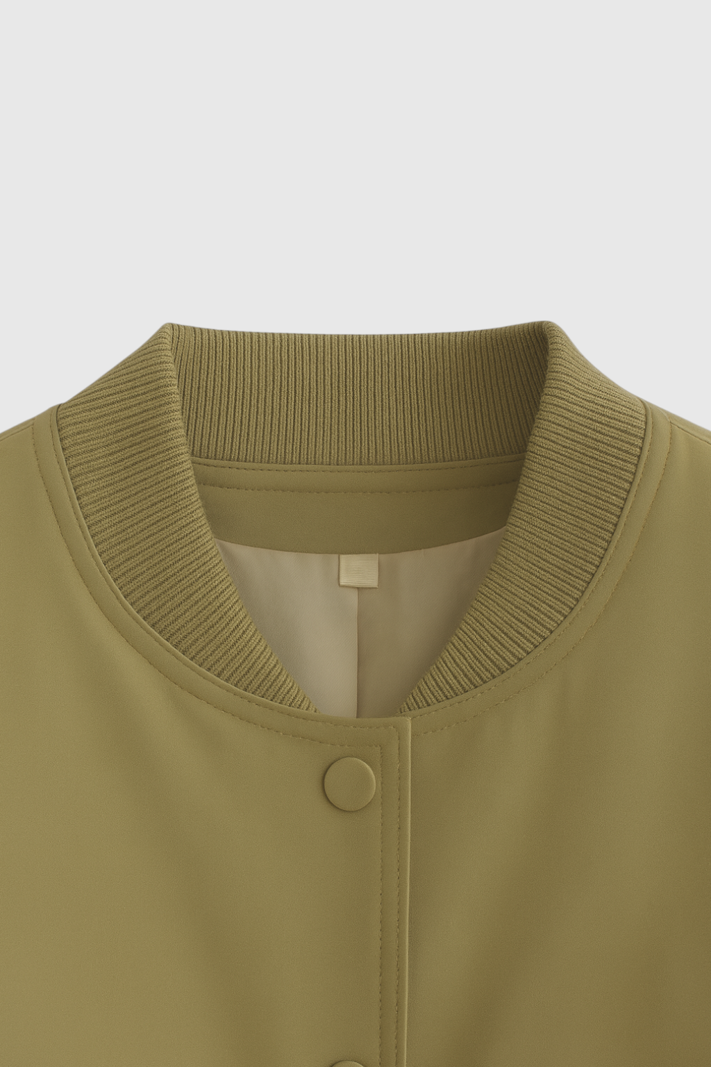 Jacket : Women's Bomber Jacket - Olive Green in van Vanda Liamo