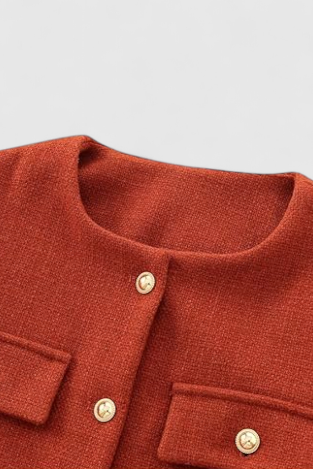 Jacket : Women's Orange-Red Winter Short Jacket in van Vanda Liamo