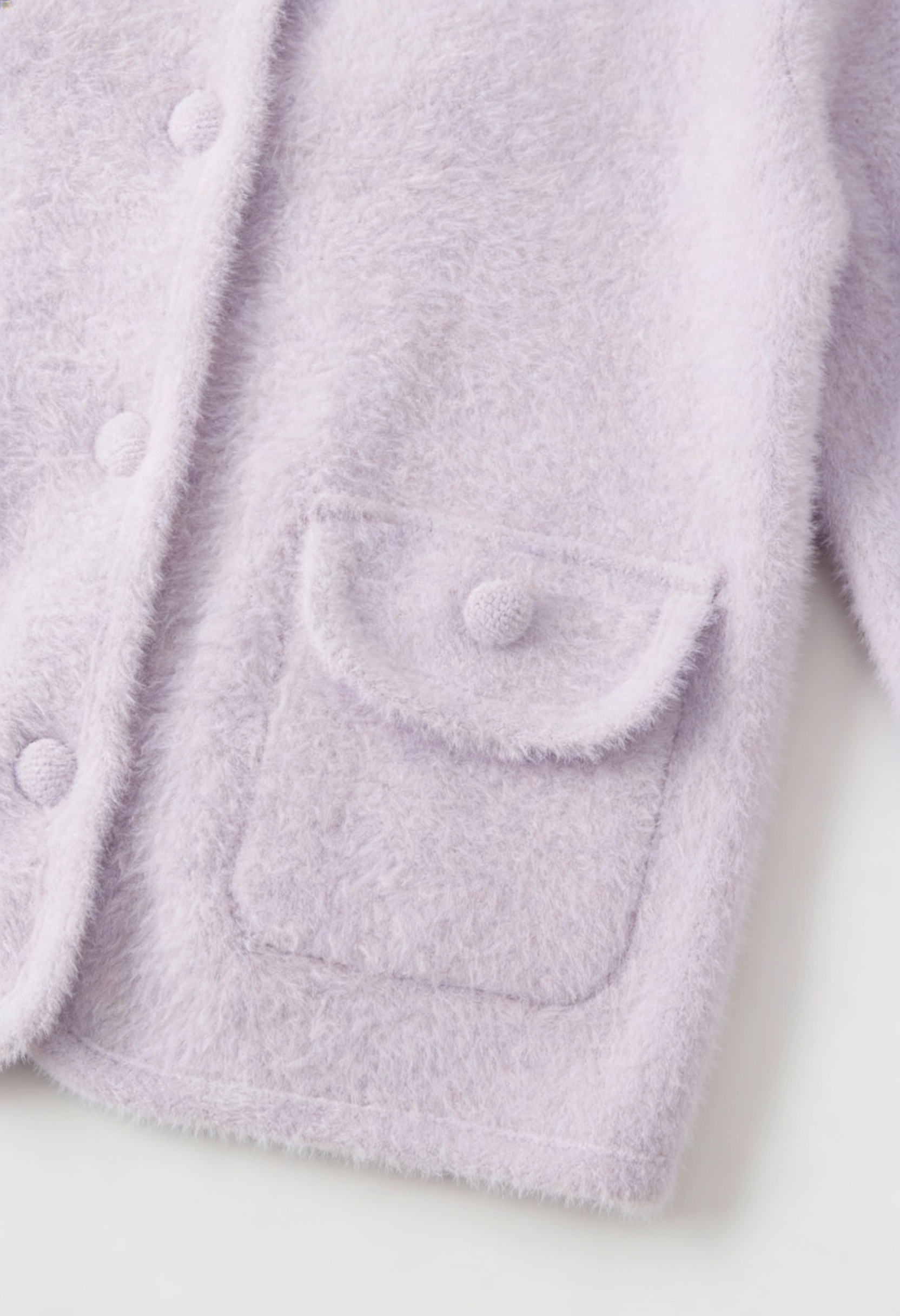 Cardigan : Women's Purple Knitted Long Sleeve Cardigan with O-Neck in van Vanda Liamo