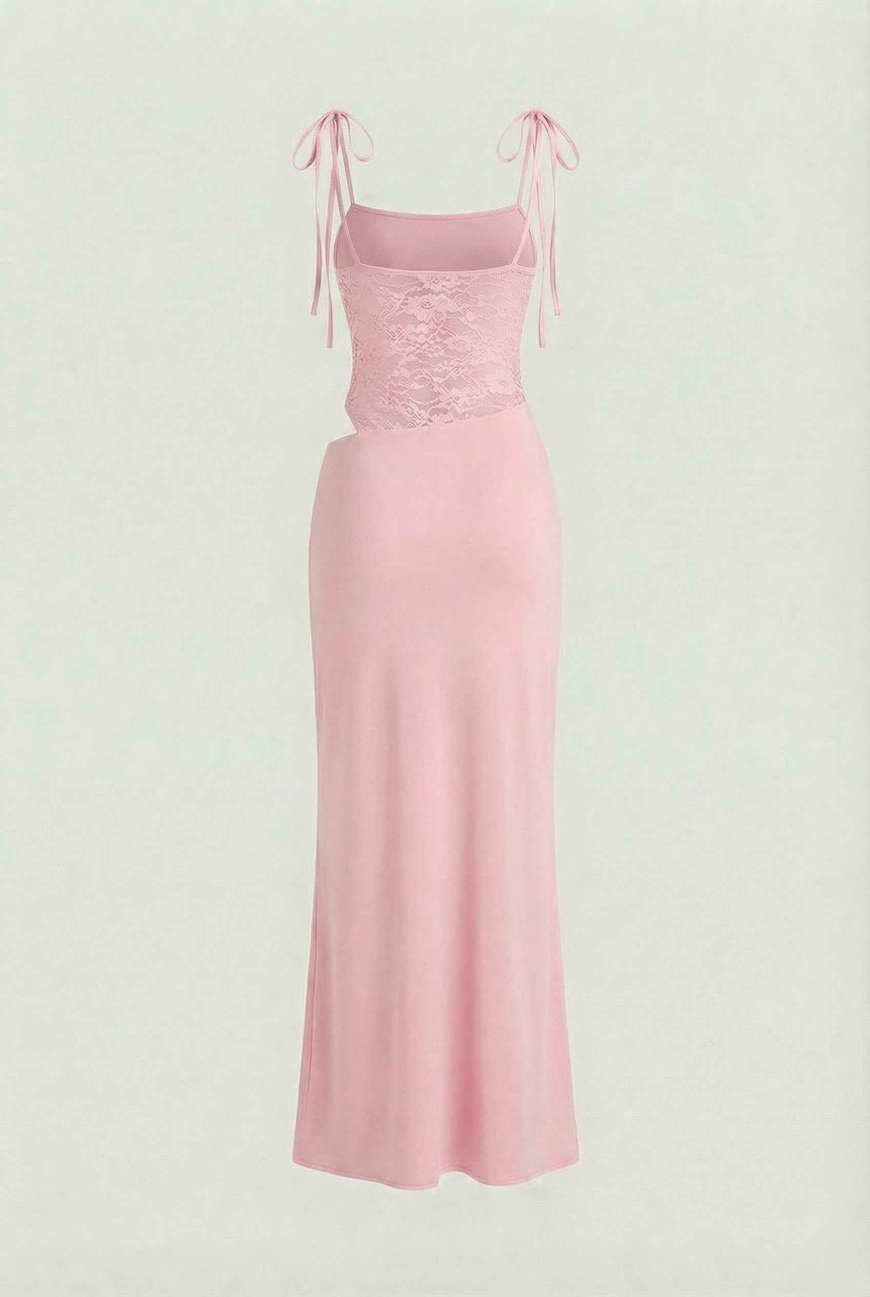 Women's Dresses : Women's Pink Lace Sleeveless Maxi Dress for Special Occasions in van Vanda Liamo