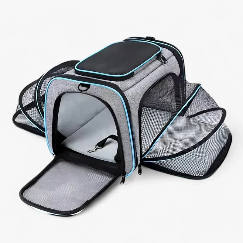 other : Breathable and Foldable Pet Backpack in Blue van Vandaliamo