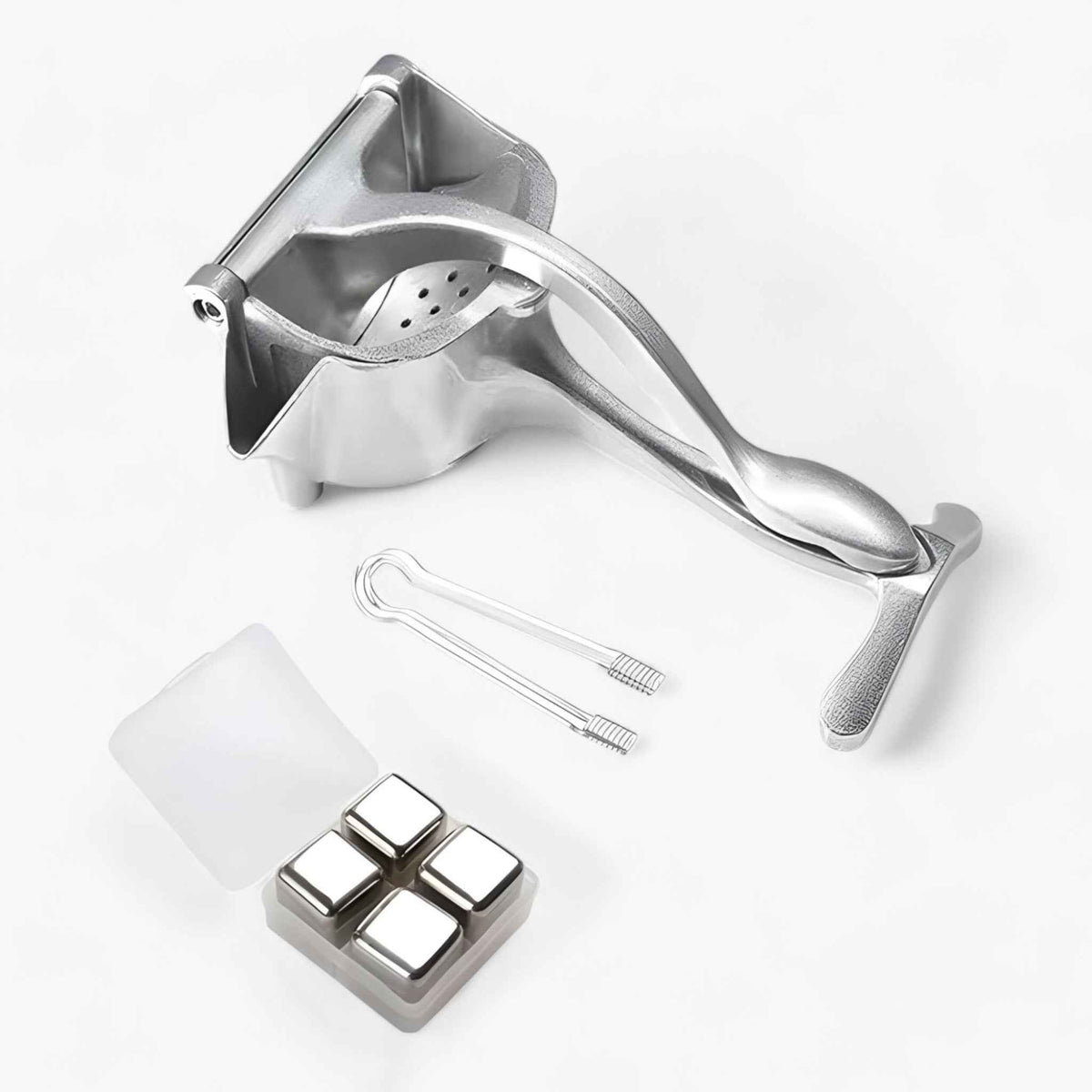house & garden : Manual citrus juicer in aluminum alloy in Citrus juicer with box and ice maker van Vandaliamo