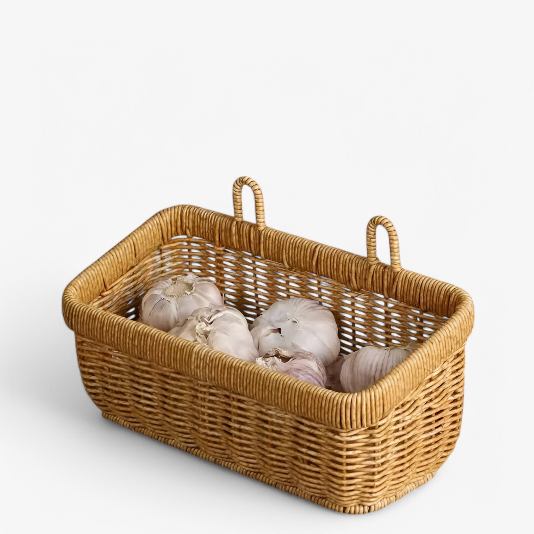 house & garden : Hand-woven wall-mounted storage basket in van Vandaliamo