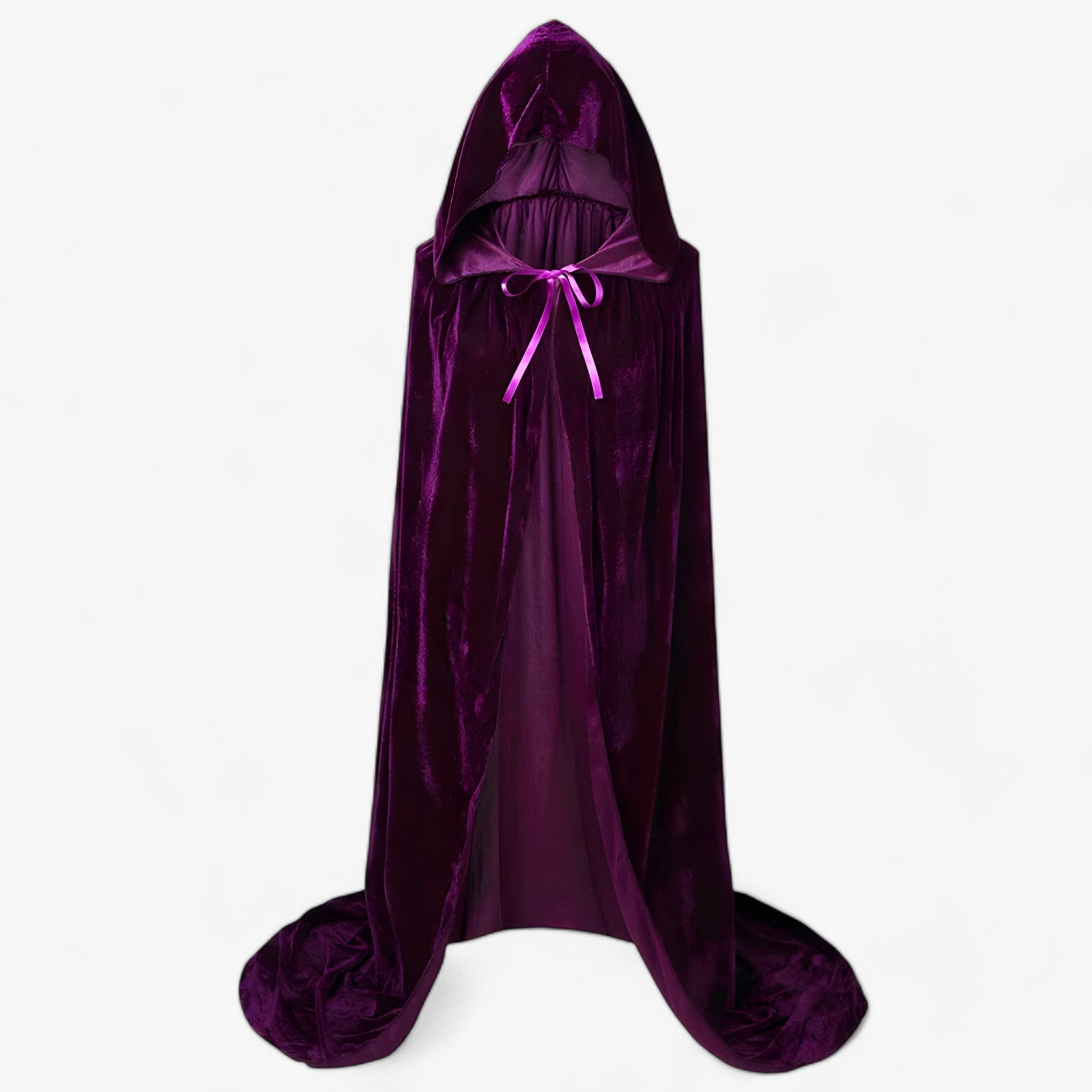 other : Morgane Heksenmantel - Cape met Muts voor Halloween Cosplay in Paars van Pantino
