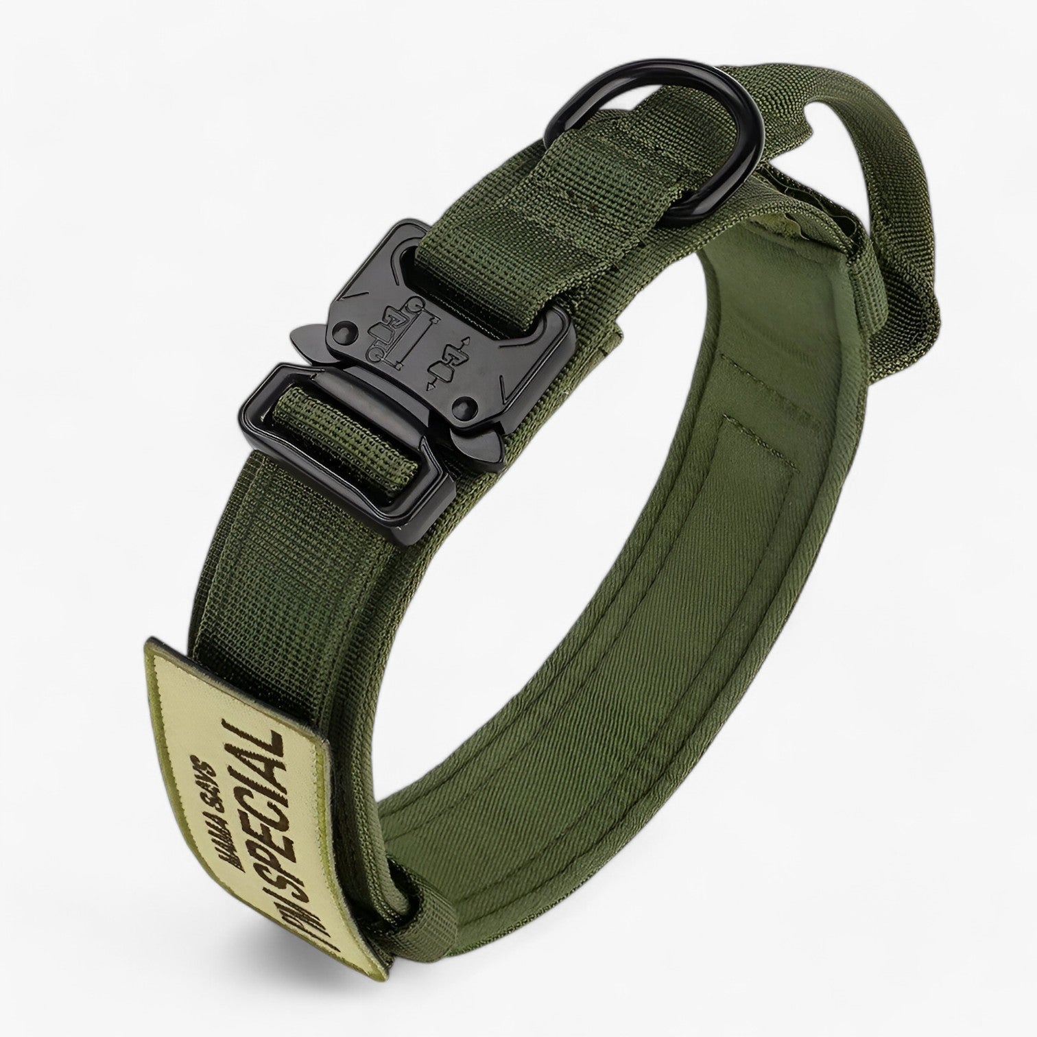 other : Tactical Dog Collar with Handle for Training in Green Set van Vandaliamo