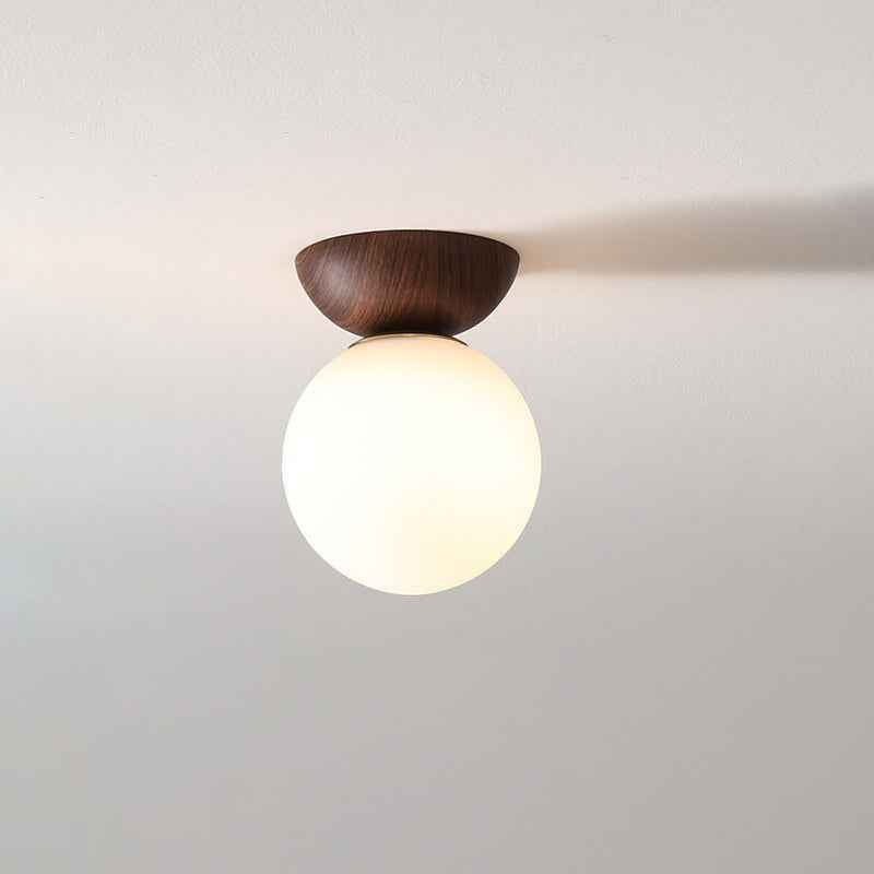 Nordic Japanese Wood Ceiling Light