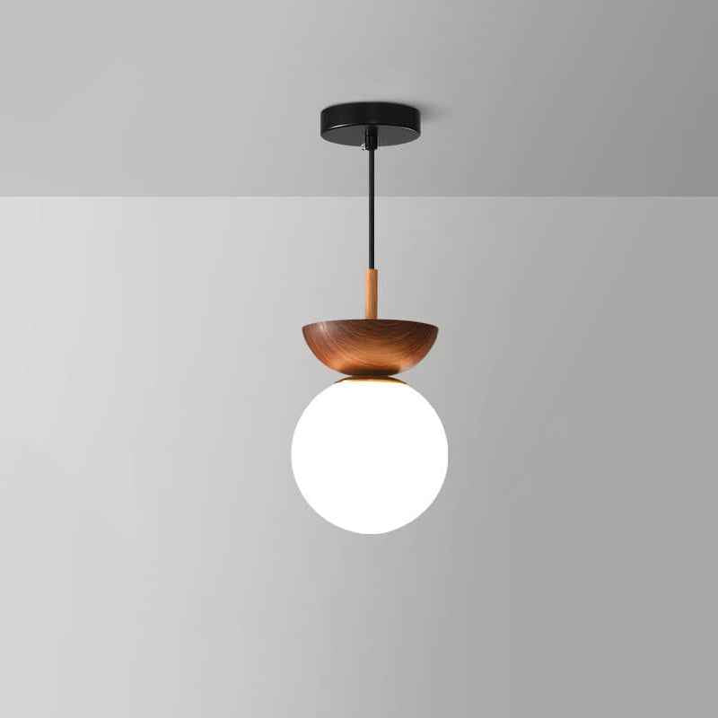 Nordic Japanese Wood Ceiling Light