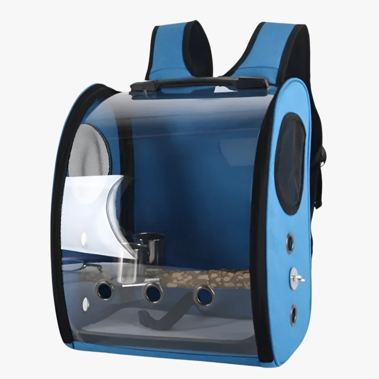 house & garden : Spacious Birdcage - Comfortable Travel for Your Bird in Blue Set van Vandaliamo