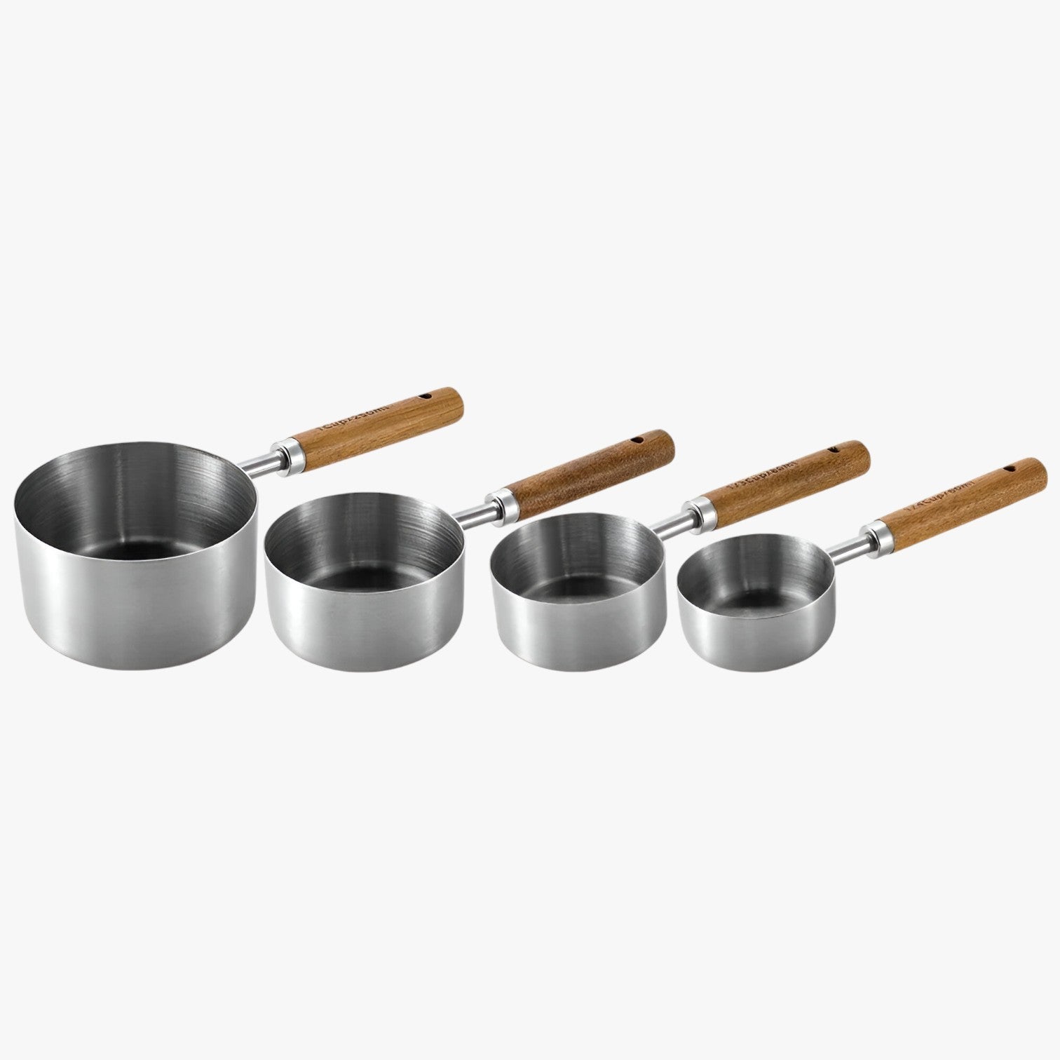 house & garden : Stainless Steel Measuring Spoon Set in 4 Pieces Silver Large van Vandaliamo