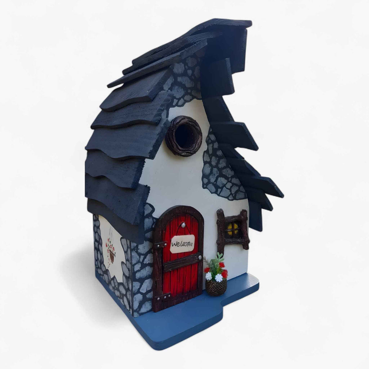 pet supplies : Hanging Natural Wood Birdhouse in van Vandaliamo