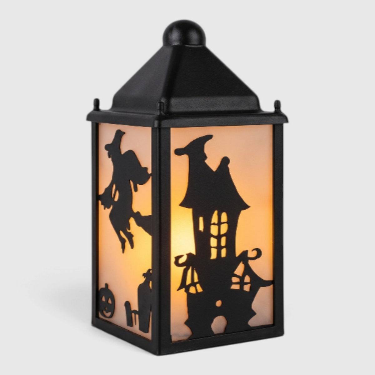 Halloween Tealight Holder : Halloween Lantern Tealight Holder – Spooky Glow Decor in Black van Vandaliamo