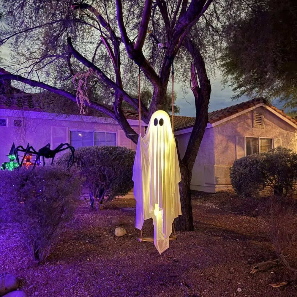 Rocking Ghost Decoration 152cm with Remote Control and Light