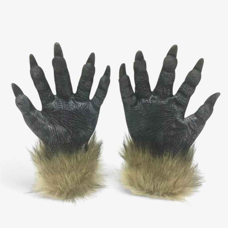 Gifts – Seasonal – Halloween : Werewolf Costume Hands with Claw-Like Fingers in Gray van Vandaliamo