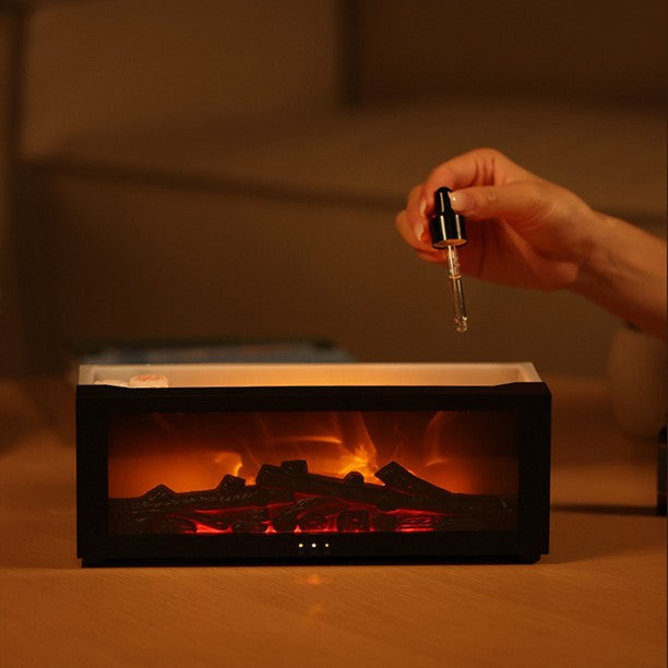 HearthGlow Flame Humidifier – Cozy Fire Effect Diffuser