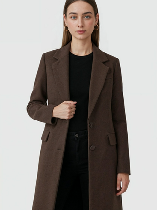 Women's Long Brown Coat