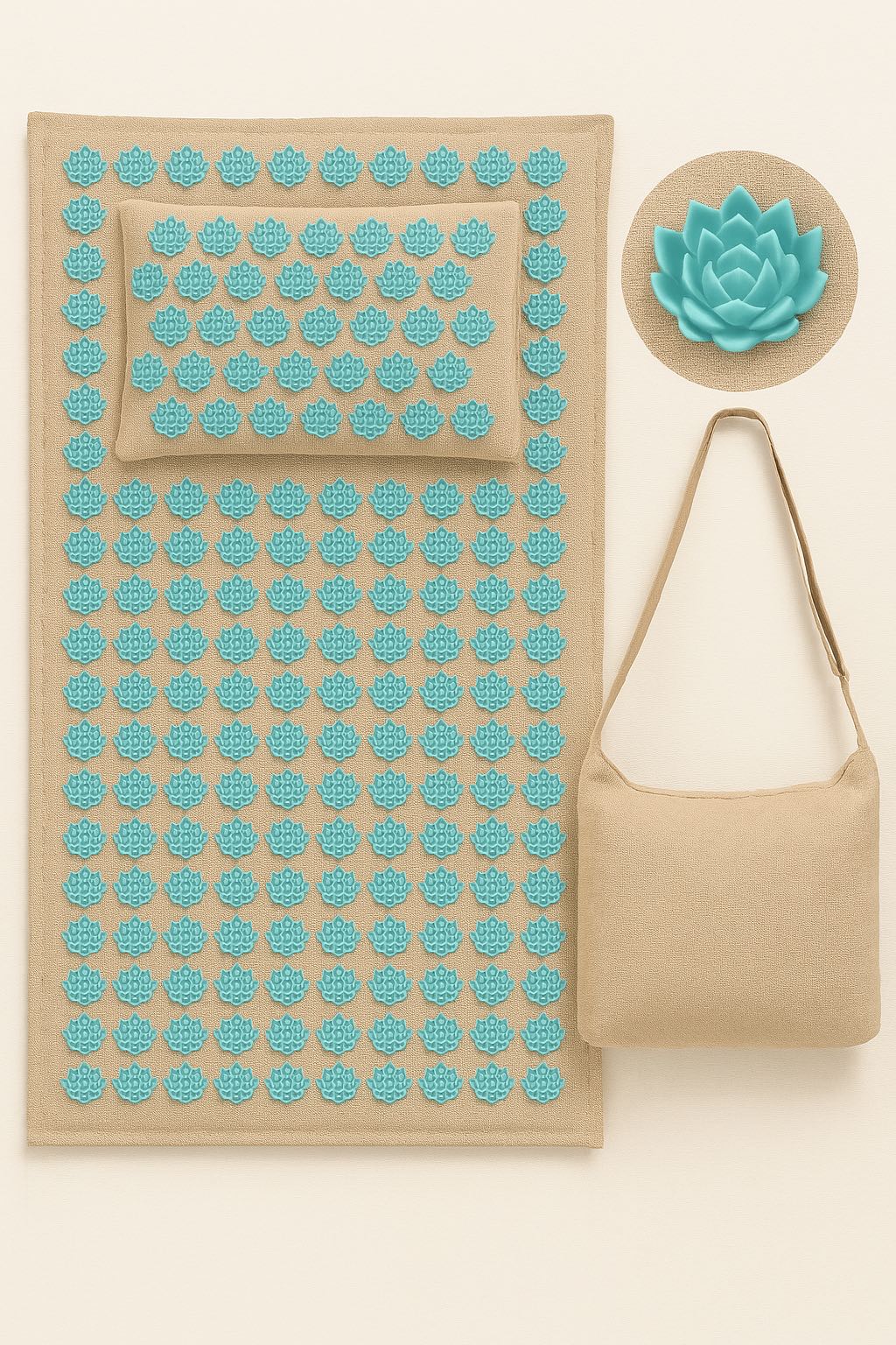 Wellness : Acupressure Mat & Pillow Set - 5500 Pressure Points in van Vandaliamo