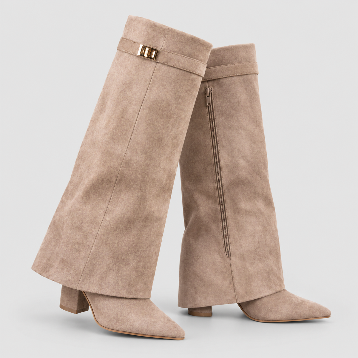 Boots : Luxe Suede Over-the-Knee Boots for Women in van Vandaliamo