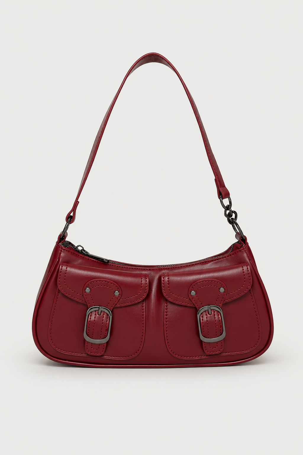 Schoudertas : Trendy shoulder bag with a luxurious look | Perfect for every day in Red van Vandaliamo