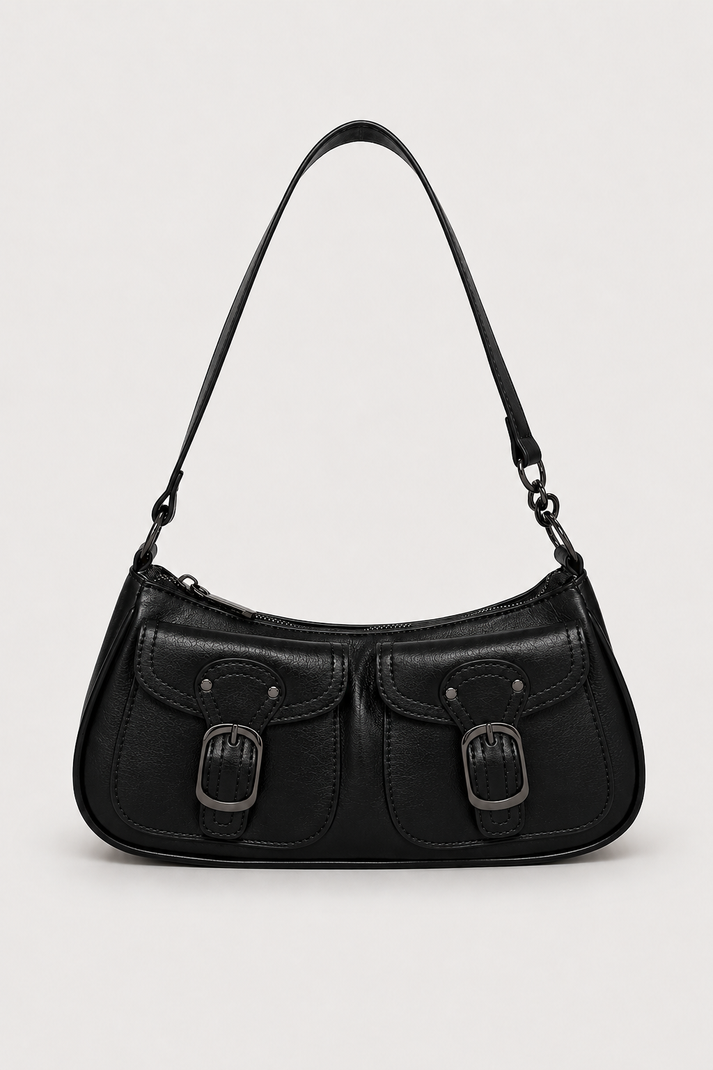 Schoudertas : Trendy shoulder bag with a luxurious look | Perfect for every day in Black van Vandaliamo