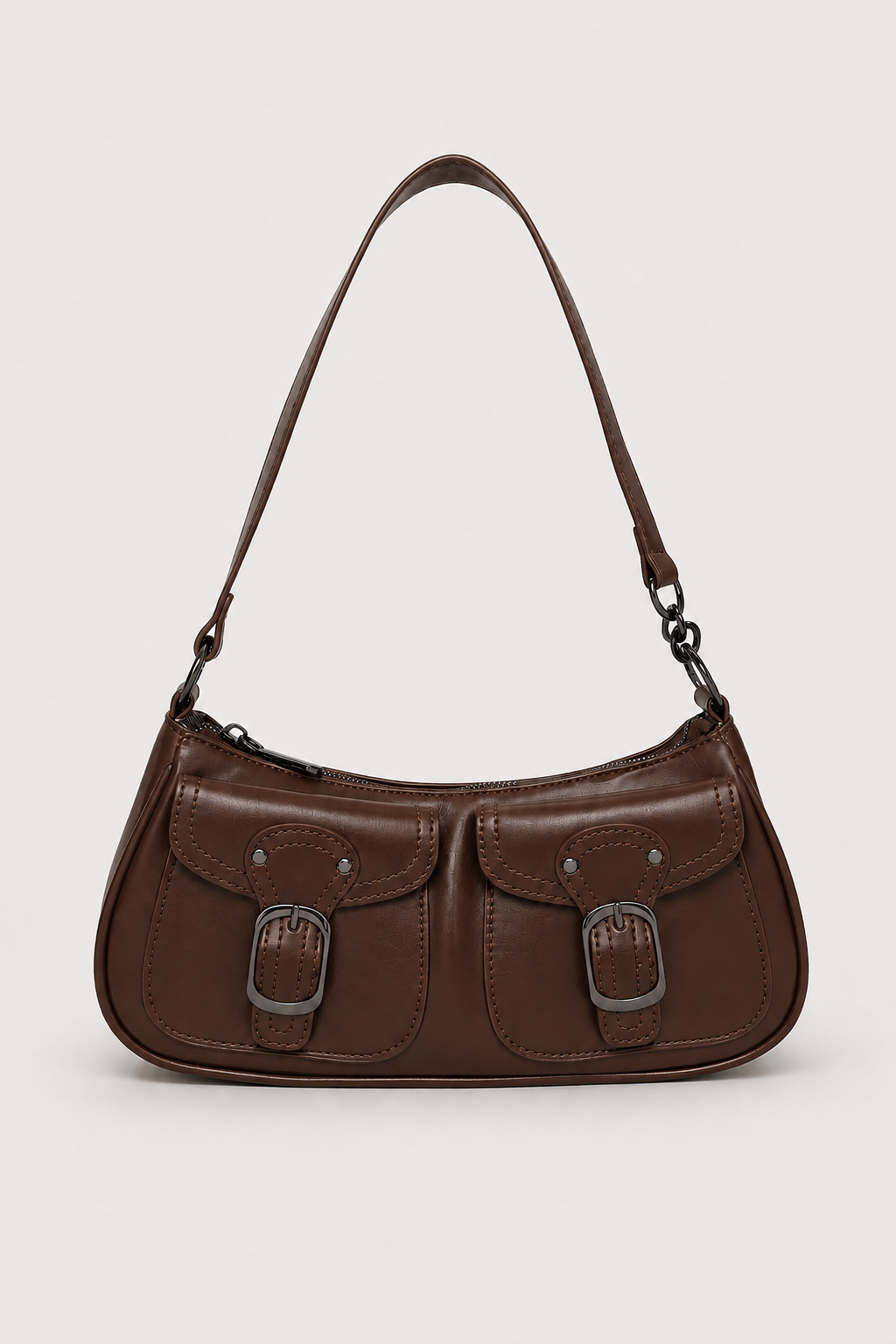 Schoudertas : Trendy shoulder bag with a luxurious look | Perfect for every day in Coffee van Vandaliamo
