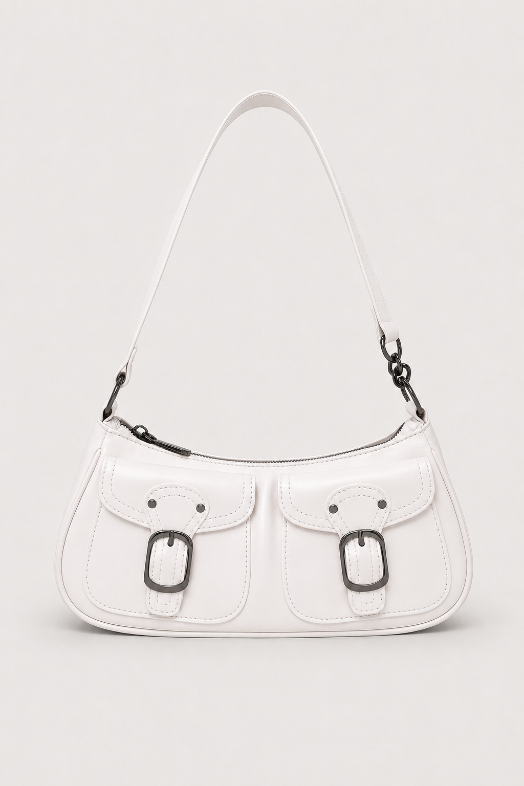 Schoudertas : Trendy shoulder bag with a luxurious look | Perfect for every day in White van Vandaliamo